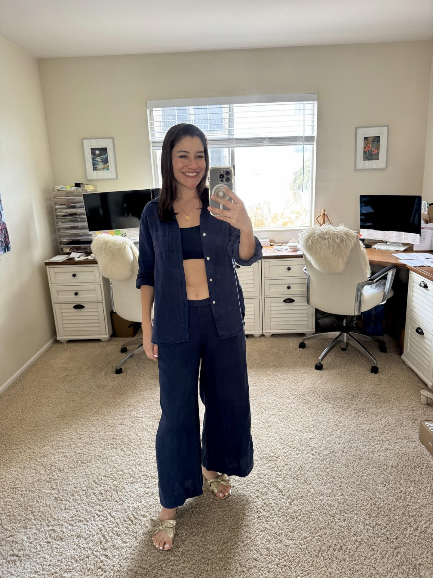 linen outfit